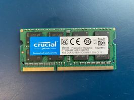 Crucial Laptop Memory (1x4GB,1600 MHz,DDR3L-RAM,SO-DIMM)