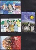 2007-2013  Tag der Briefmarke 5 Stück   Postfrische  Blöcke