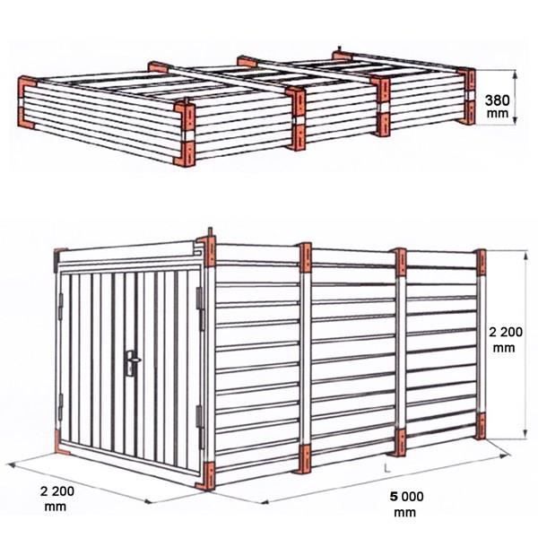 Lagercontainer,Garage,Gerätehaus 5m kaufen auf Ricardo