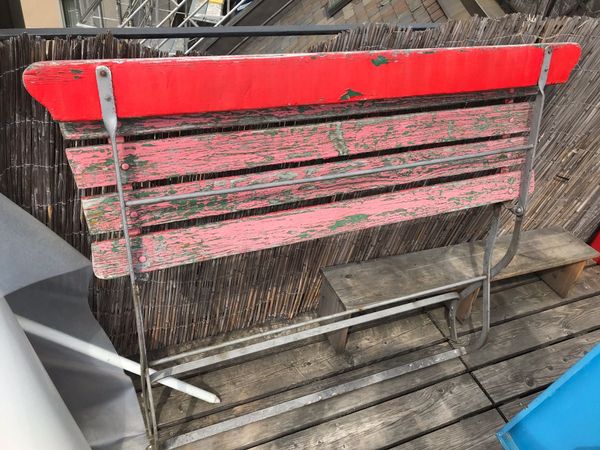 Vintage Gartenbank klappbar kaufen auf Ricardo