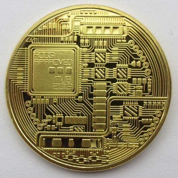 1x Gold Bitcoin Münze Miner Coin kaufen auf Ricardo