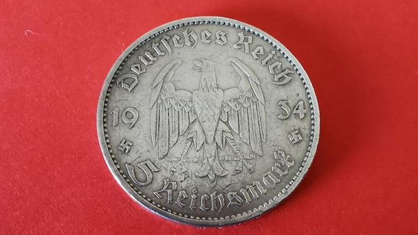 5 Reichsmark Hakenkreuz Adolf Hitler Kaufen Auf Ricardo