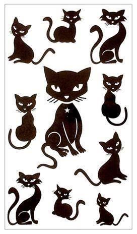 Tattoos Katze Cat Schwarz Comprare Su Ricardo