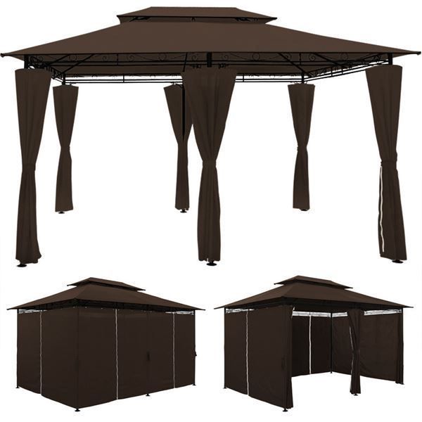 Pavillon Gartenpavillon 4 X 3 M Braun Kaufen Auf Ricardo